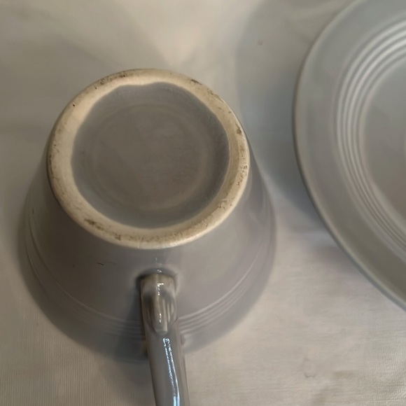 Vintage Homer Laughlin, Harlequin Gray Cup and Saucer Set - Picture 5 of 8